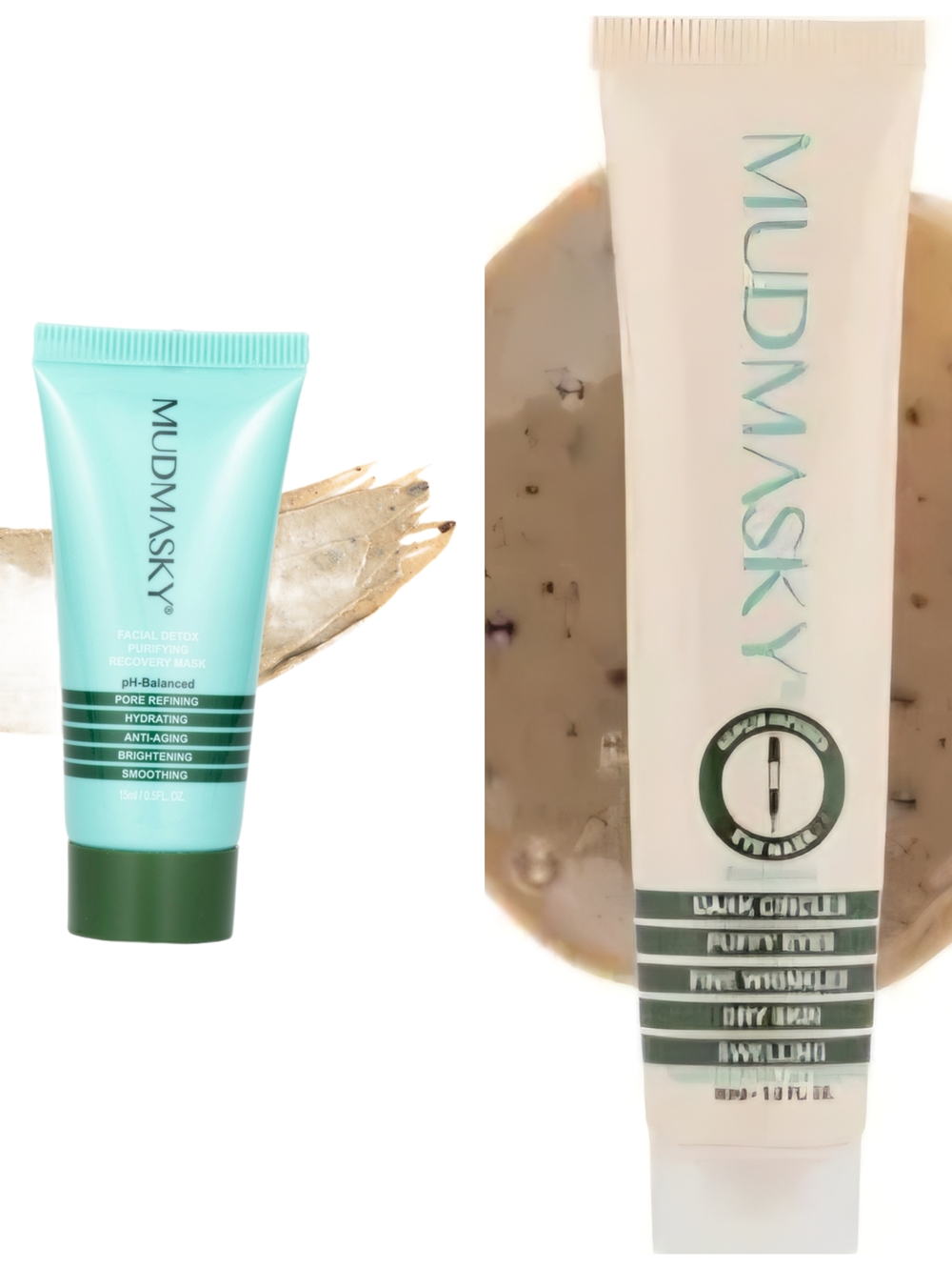 MUDMASKY Hydrating Facial Mask in Mint Green